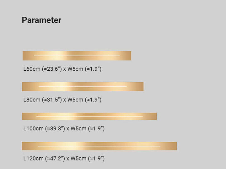 Moderne LED Wandleuchte Gold Schwarz Innen