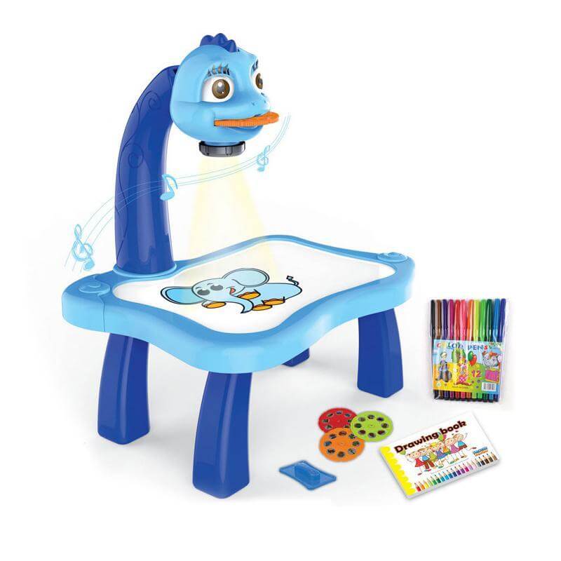 Kinder LED Zeichenprojektor mit Musik - Kreativ Set