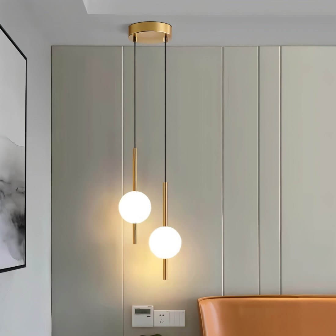 Moderne Glaskugel Pendelleuchte