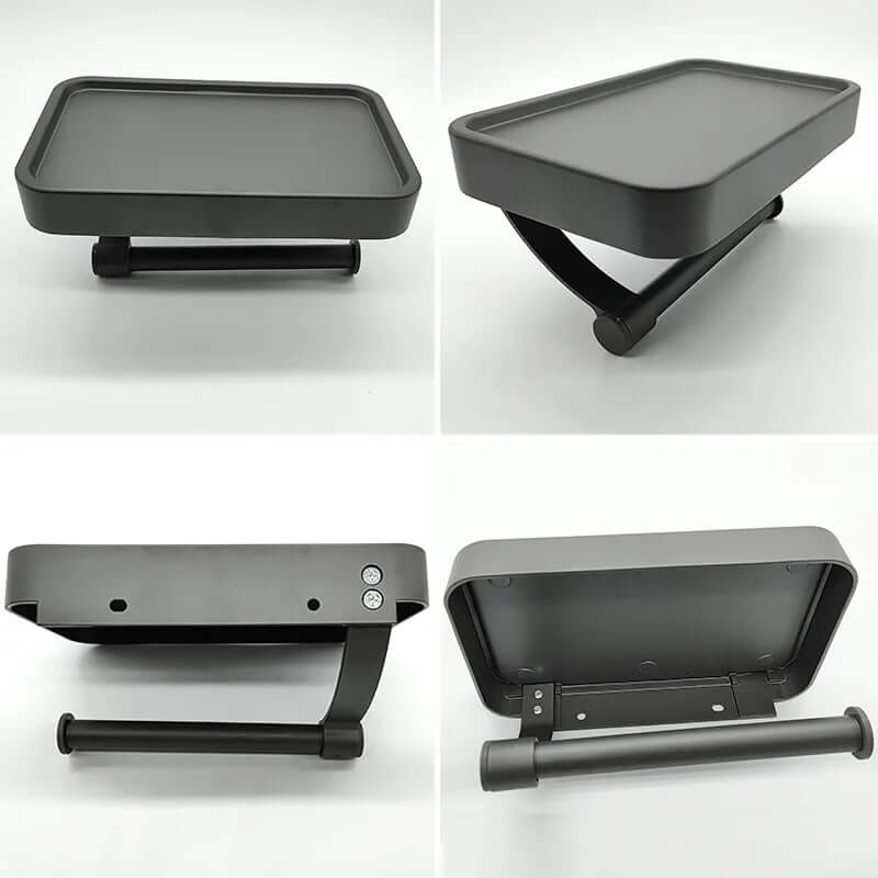 Edelstahl Toilettenpapierhalter mit Ablage