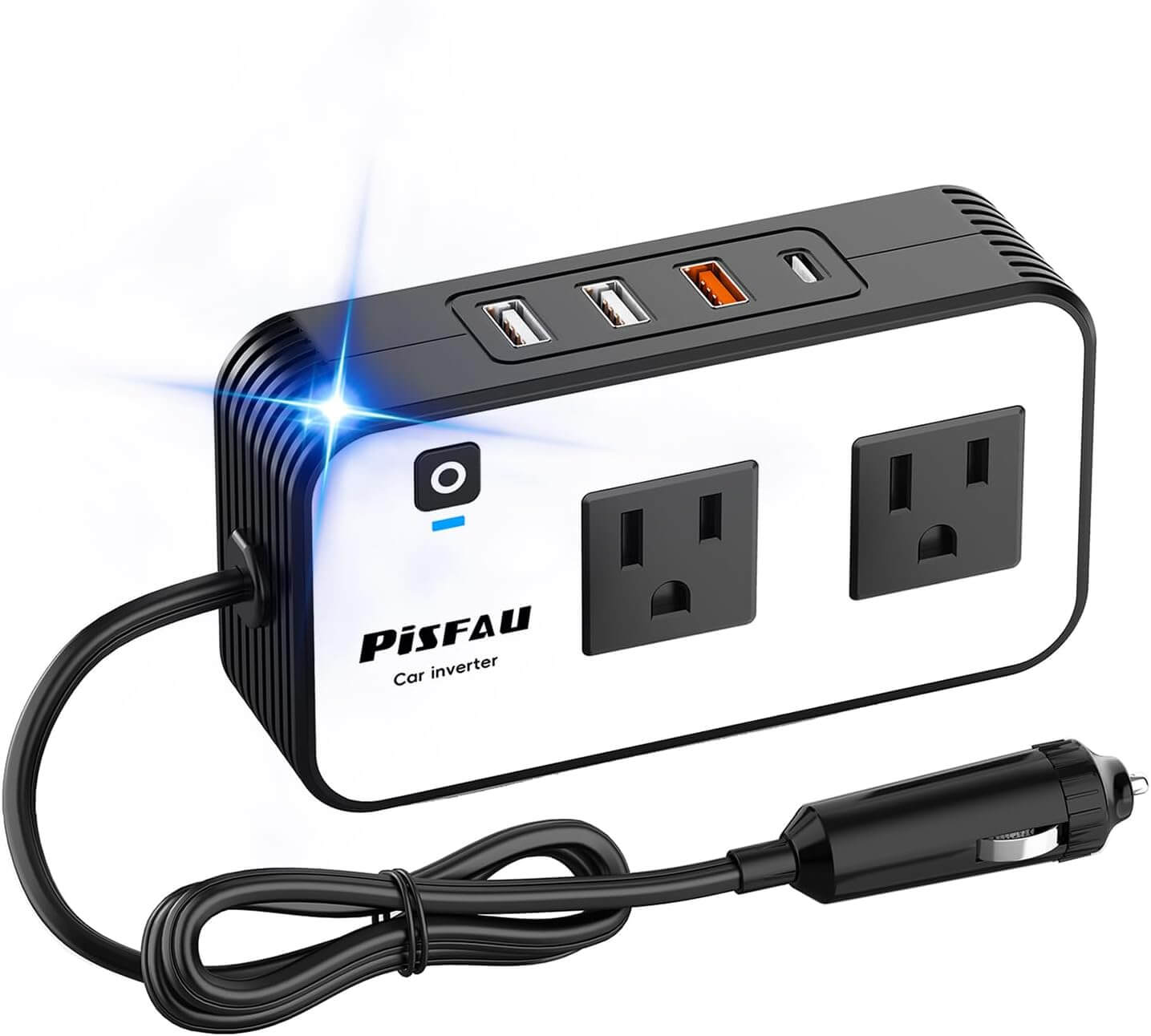 200W Auto Wechselrichter 12V auf 220V AC mit USB