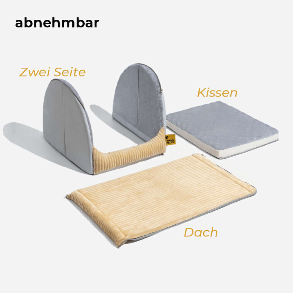 Kuscheliges Hundehöhlen-Zeltbett - Weich & Warm