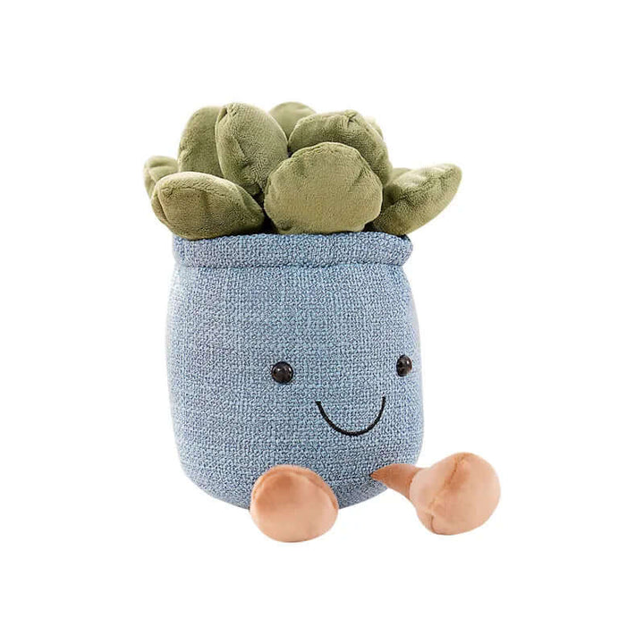 Kuschelige Blumen-Plüschfigur - Weicher Kissen-Begleiter