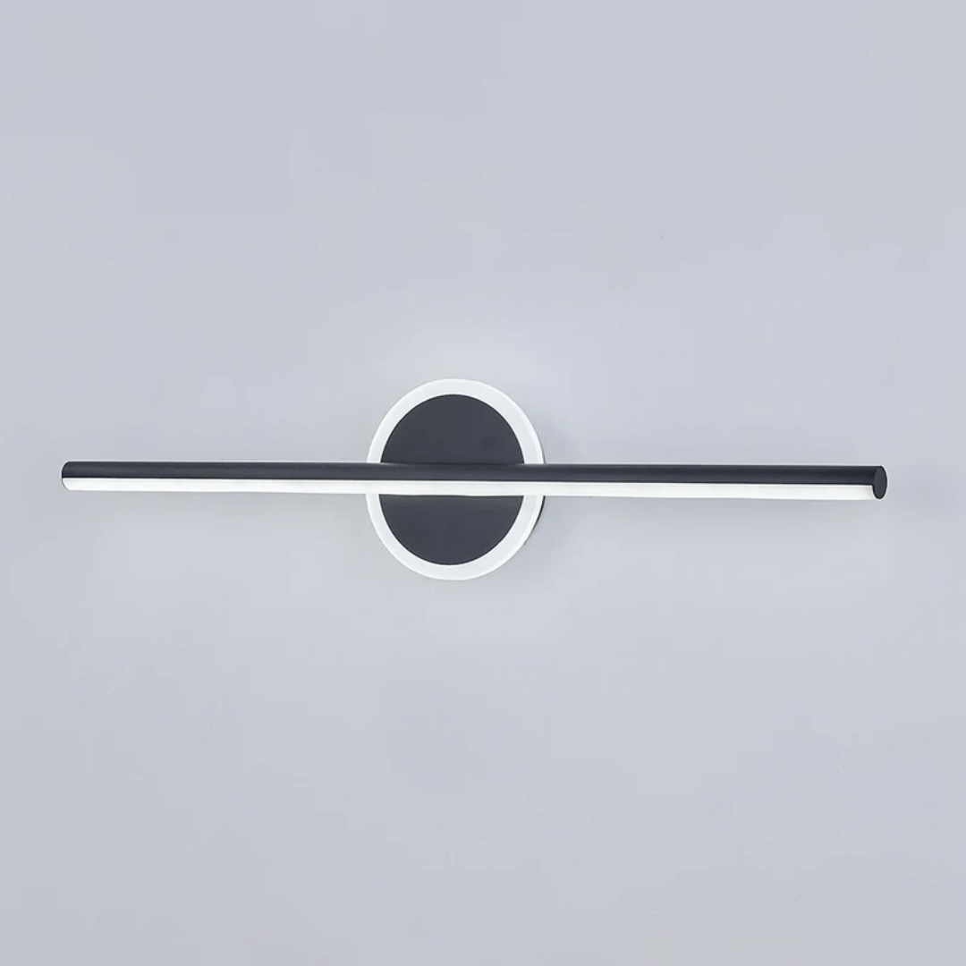 Applique murale LED moderne noir-doré 3 couleurs de lumière