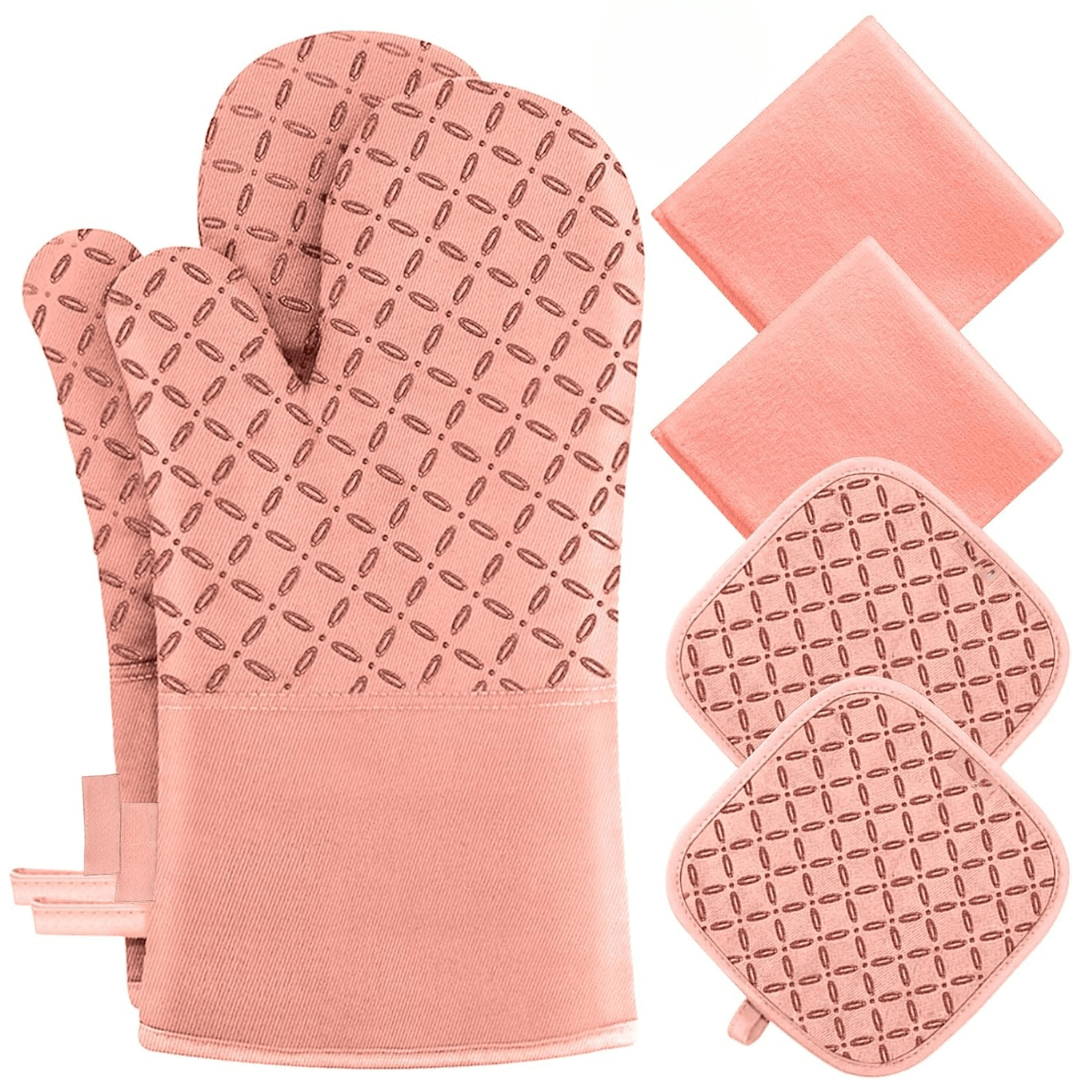 6-teiliges Hitzebeständiges Ofenhandschuh-Set