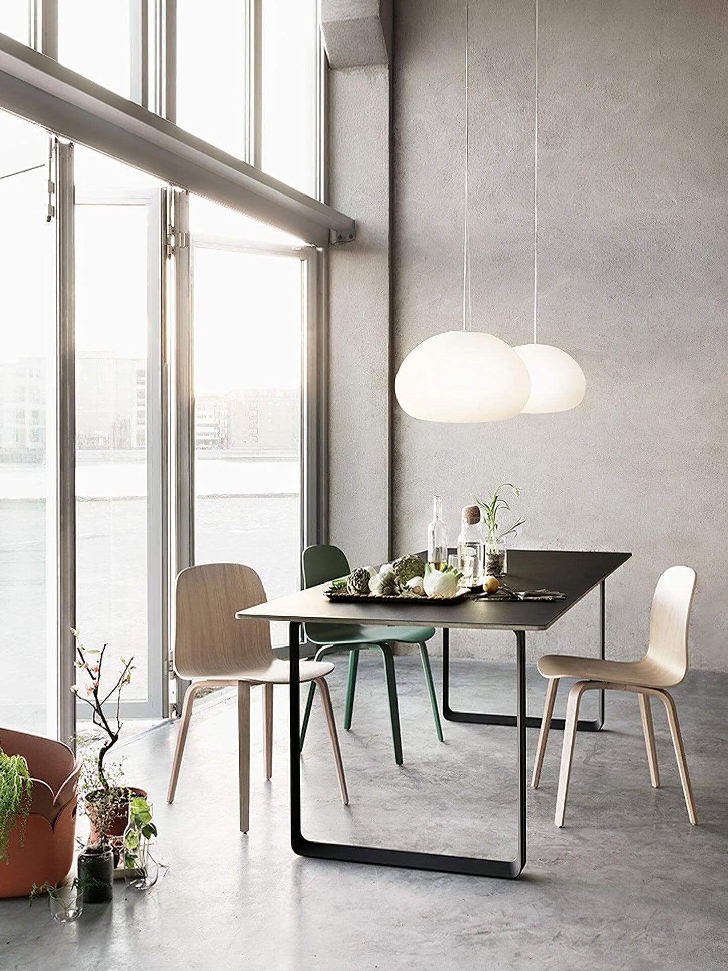 Moderne Glas-Pendelleuchte