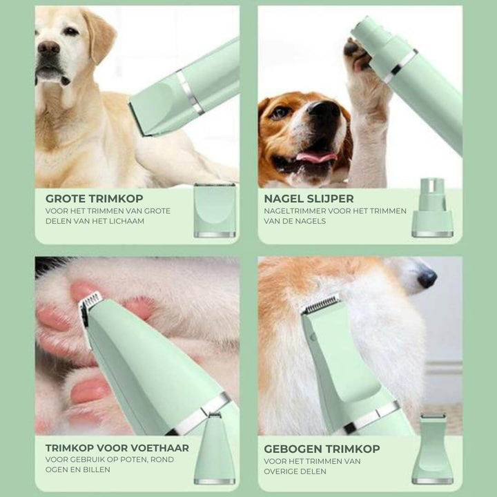 4-in-1 Haustier-Trimmer für Hunde & Katzen