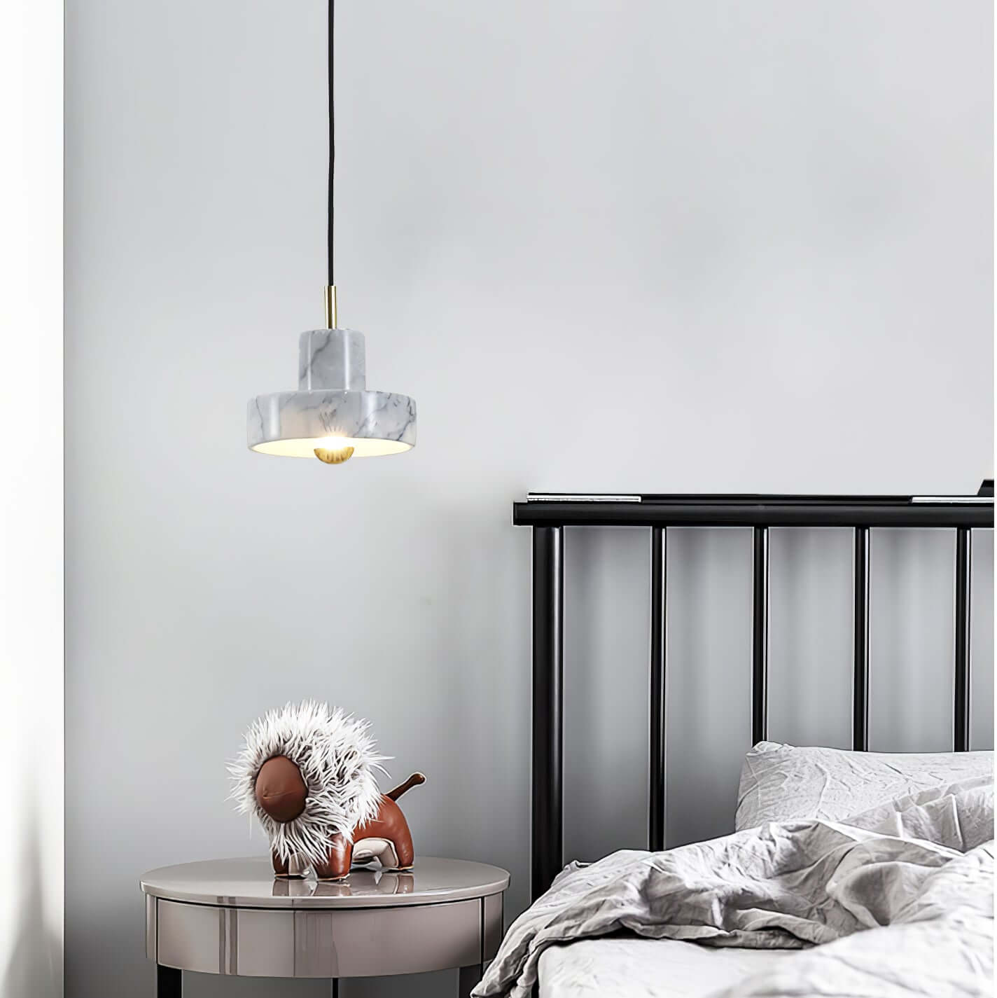 Marmor Hängeleuchte mit integrierter LED