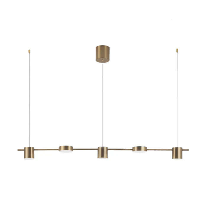 Suspension LED moderne en aluminium au design tambour