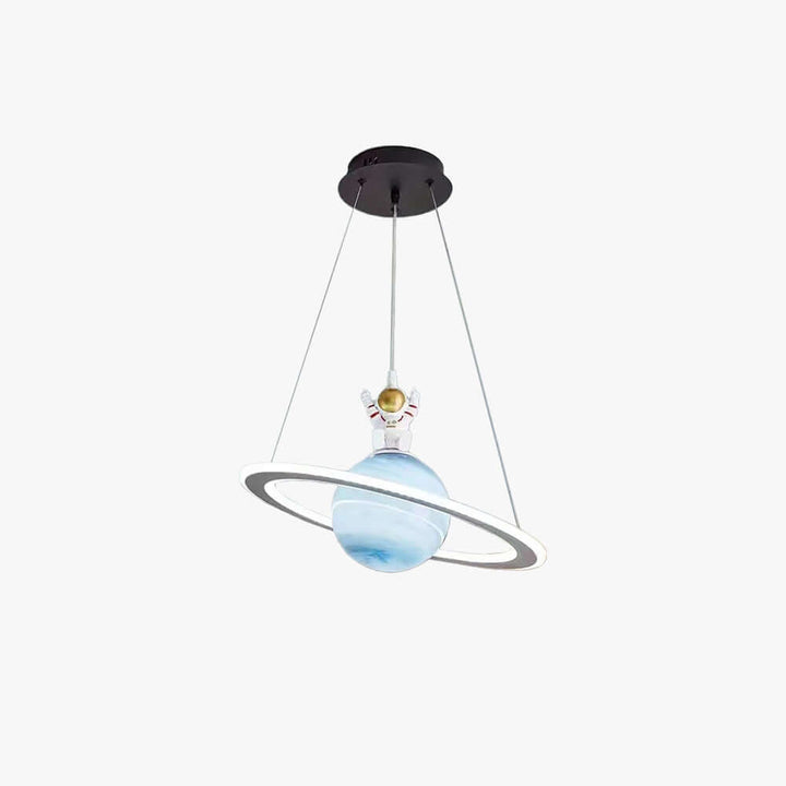 Lampe suspendue LED pour chambre d'enfant au design planétaire