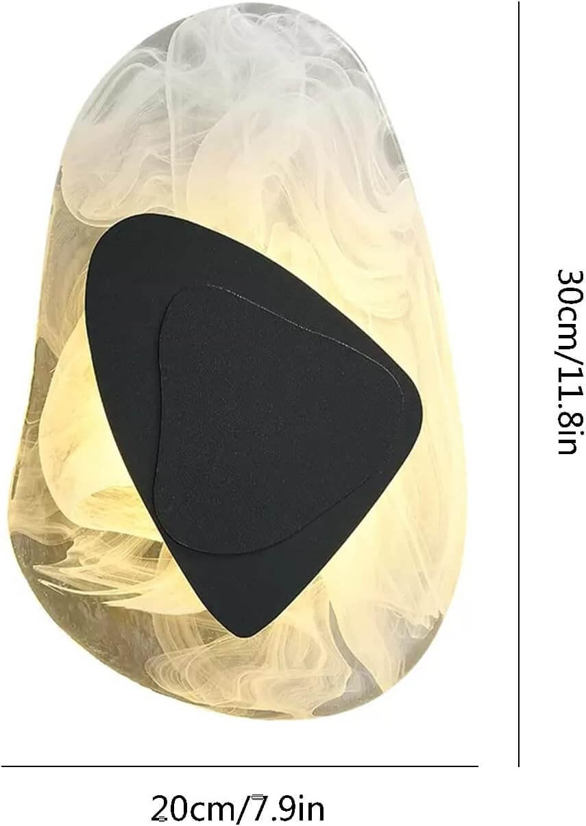 Applique murale LED moderne en verre