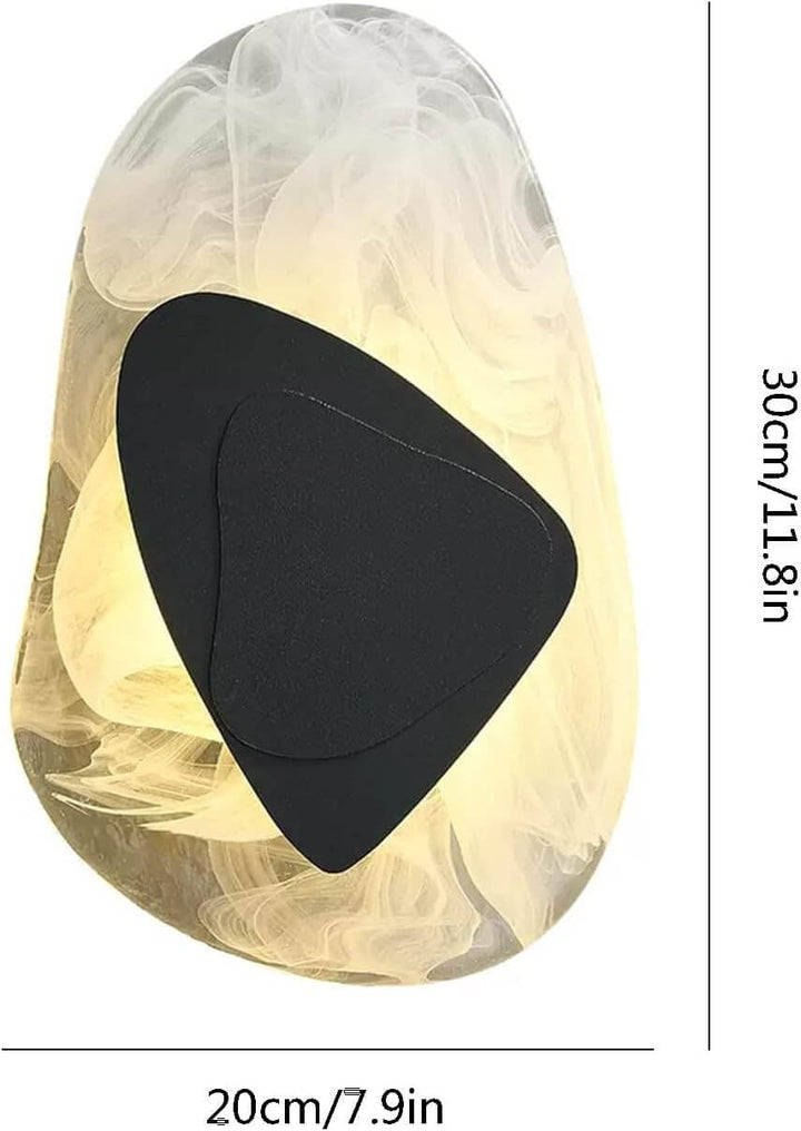 Applique murale LED moderne en verre