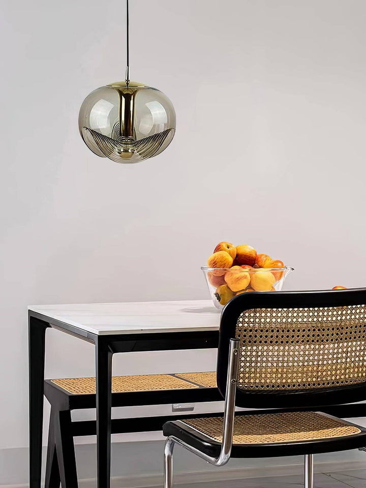 Suspension moderne en forme de vague - luminaire en verre