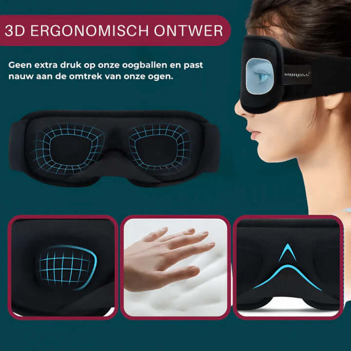 3D Schlafmaske - Ergonomisch & Lichtdicht