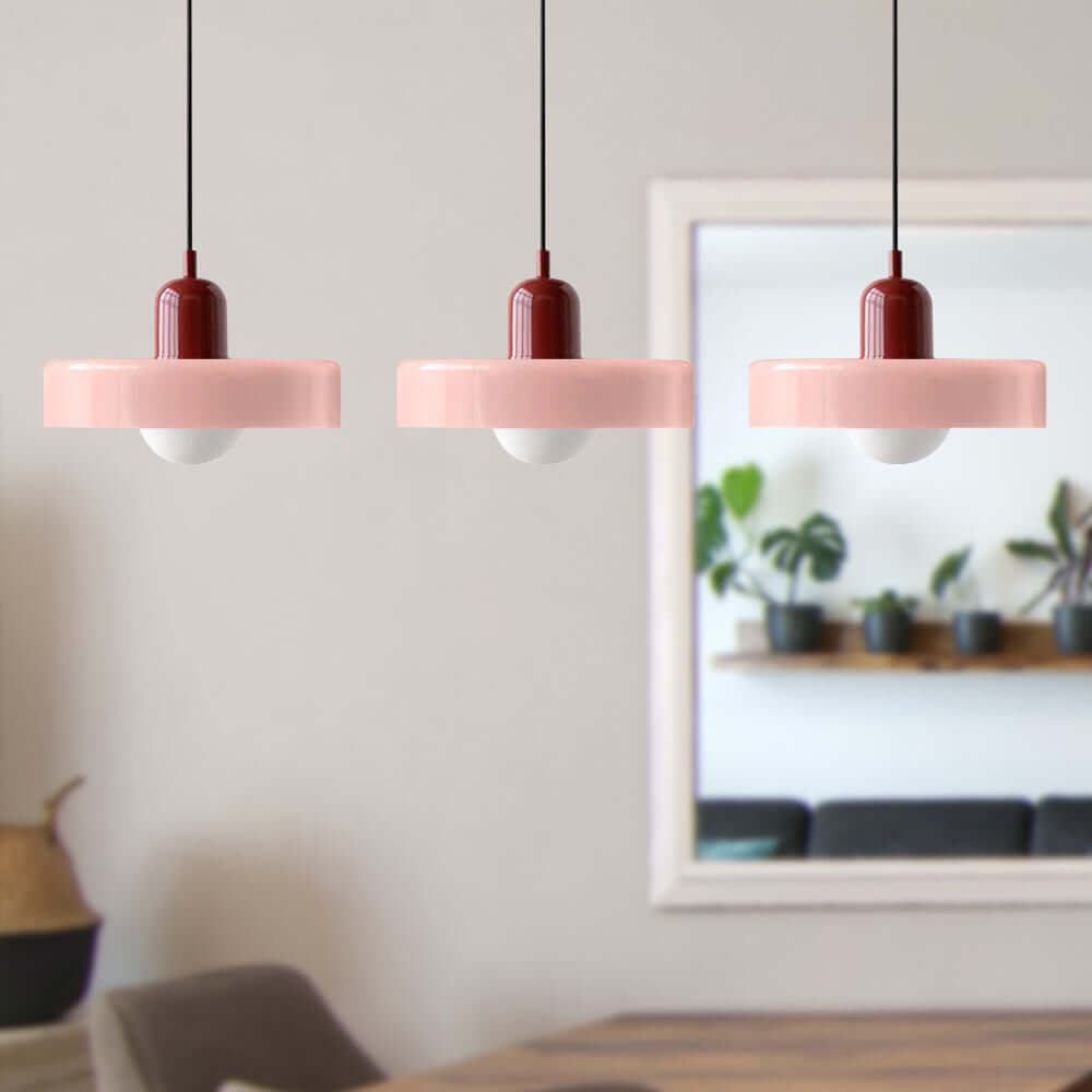 3-köpfige Bauhaus Pendelleuchte