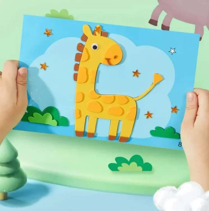 3D Tier-Stickerset - Fantasievolle Abenteuer