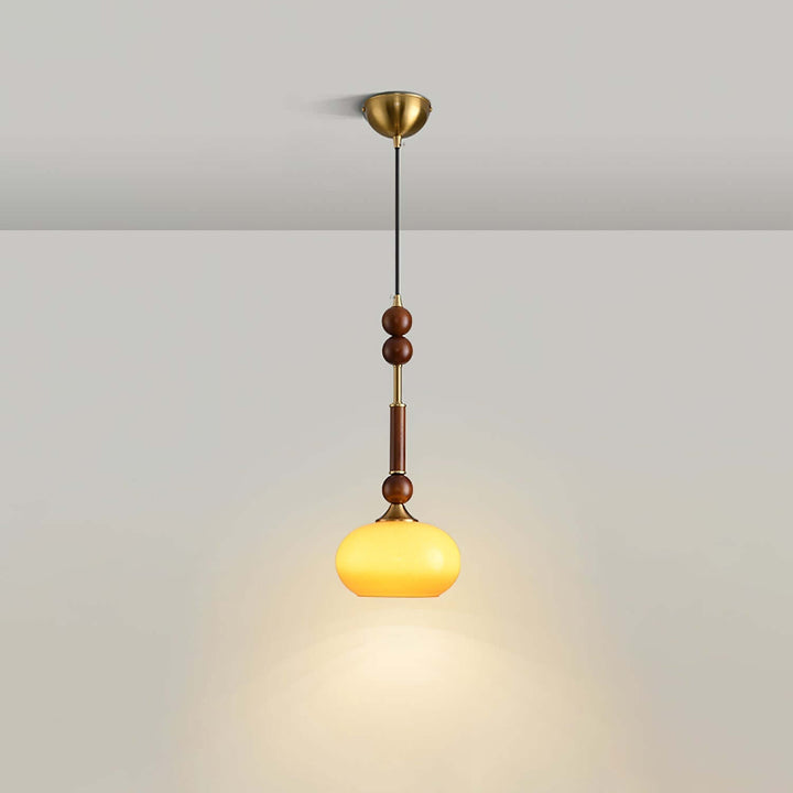 Lampe suspendue élégante avec abat-jour en verre