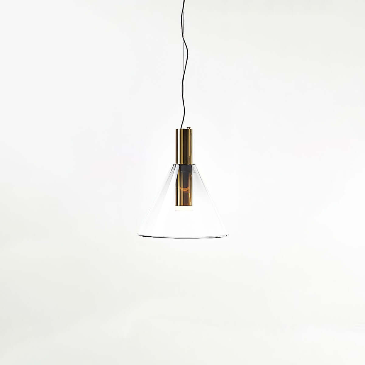 Elegante Pendelleuchte Glas & Metall