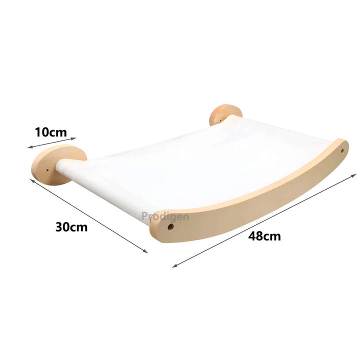 Wandkletterbrett mit Kratzsäule für Katzen