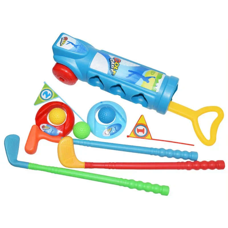Kinder Golf Set Übung Schläger Bälle Loch Set
