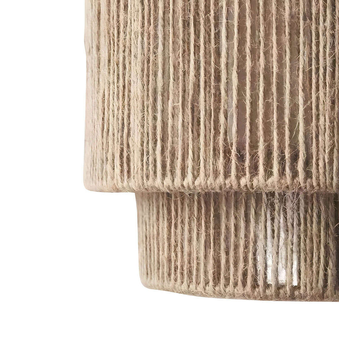 Lampe suspendue avec corde en fibre naturelle - lampe design