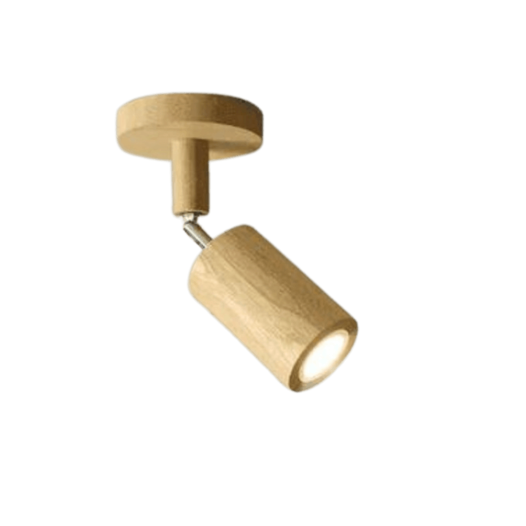 Spot de plafond orientable en bois EcoLux