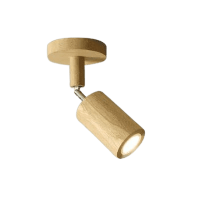 Spot de plafond orientable en bois EcoLux