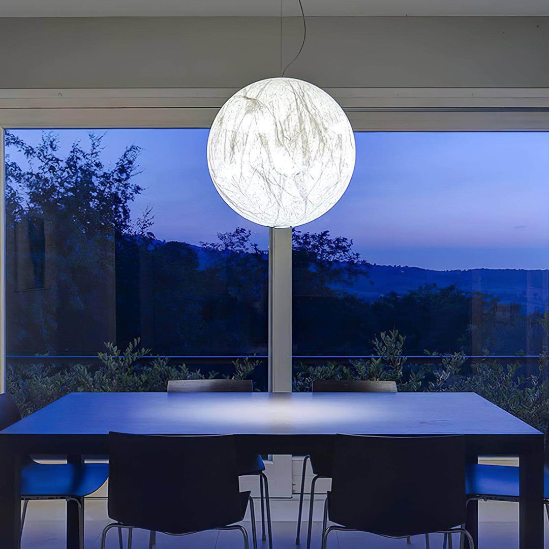 Suspension en soie Moon - design moderne
