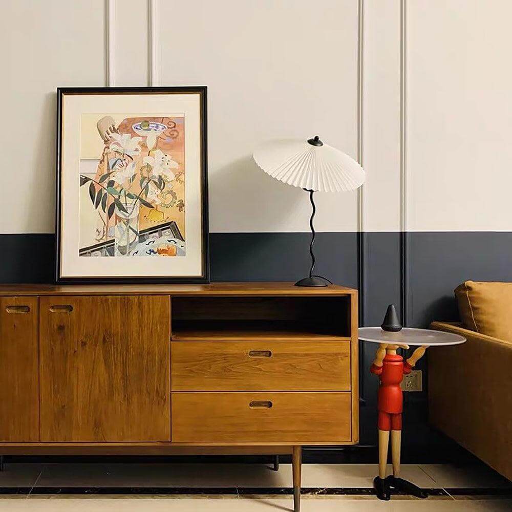 Designer Tischlampe Metall Modern Wellenförmig