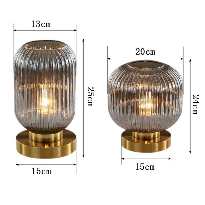 Lampe de table en cristal moderne
