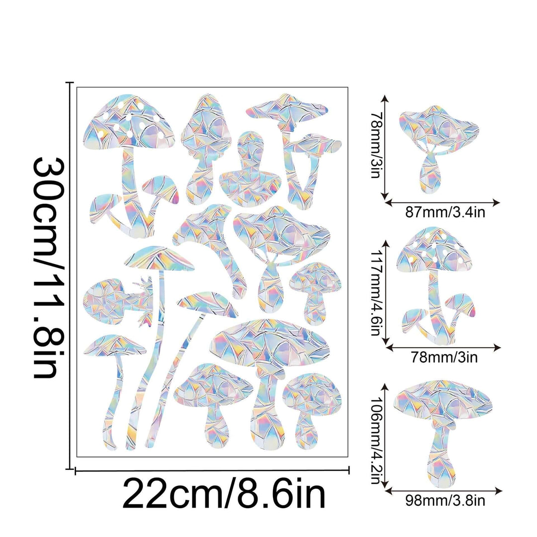 Décoration de fenêtre arc-en-ciel - autocollante, colorée, décorative