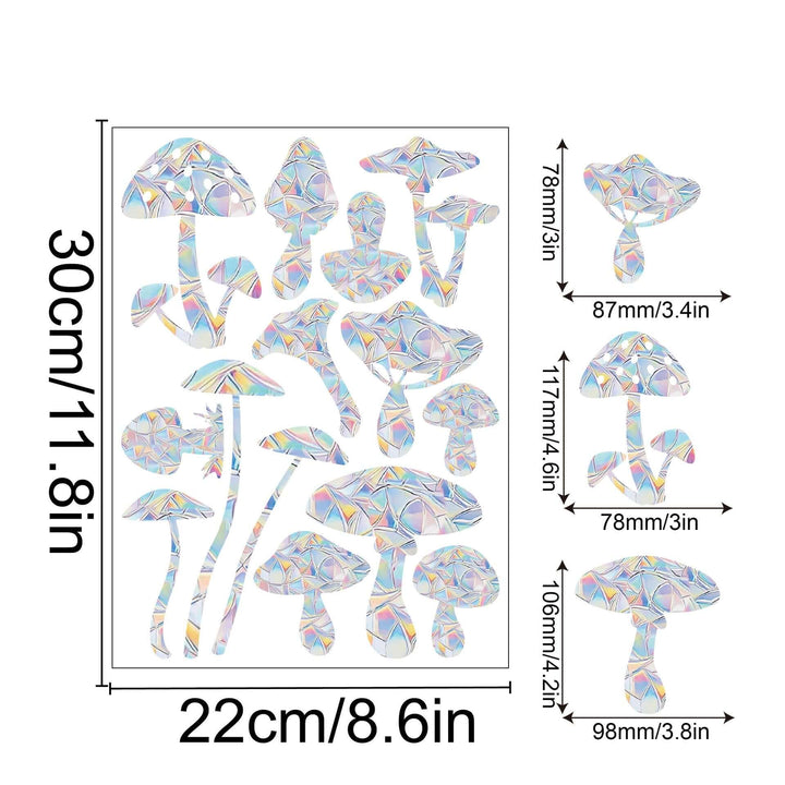 Décoration de fenêtre arc-en-ciel - autocollante, colorée, décorative