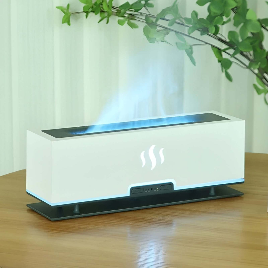 3-in-1 Aroma Diffuser Luftbefeuchter mit Flammenlicht