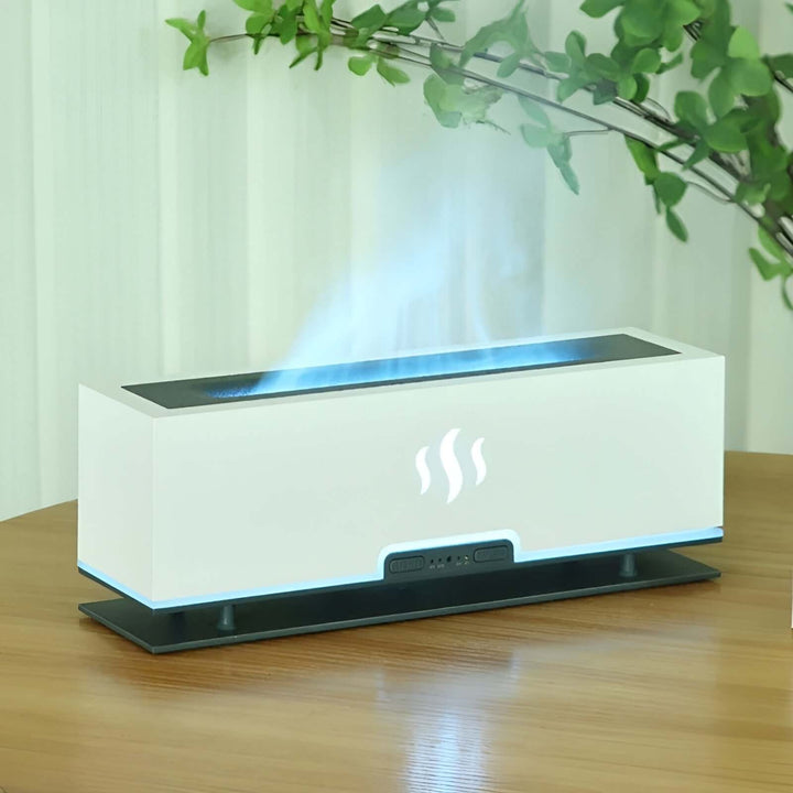 3-in-1 Aroma Diffuser Luftbefeuchter mit Flammenlicht