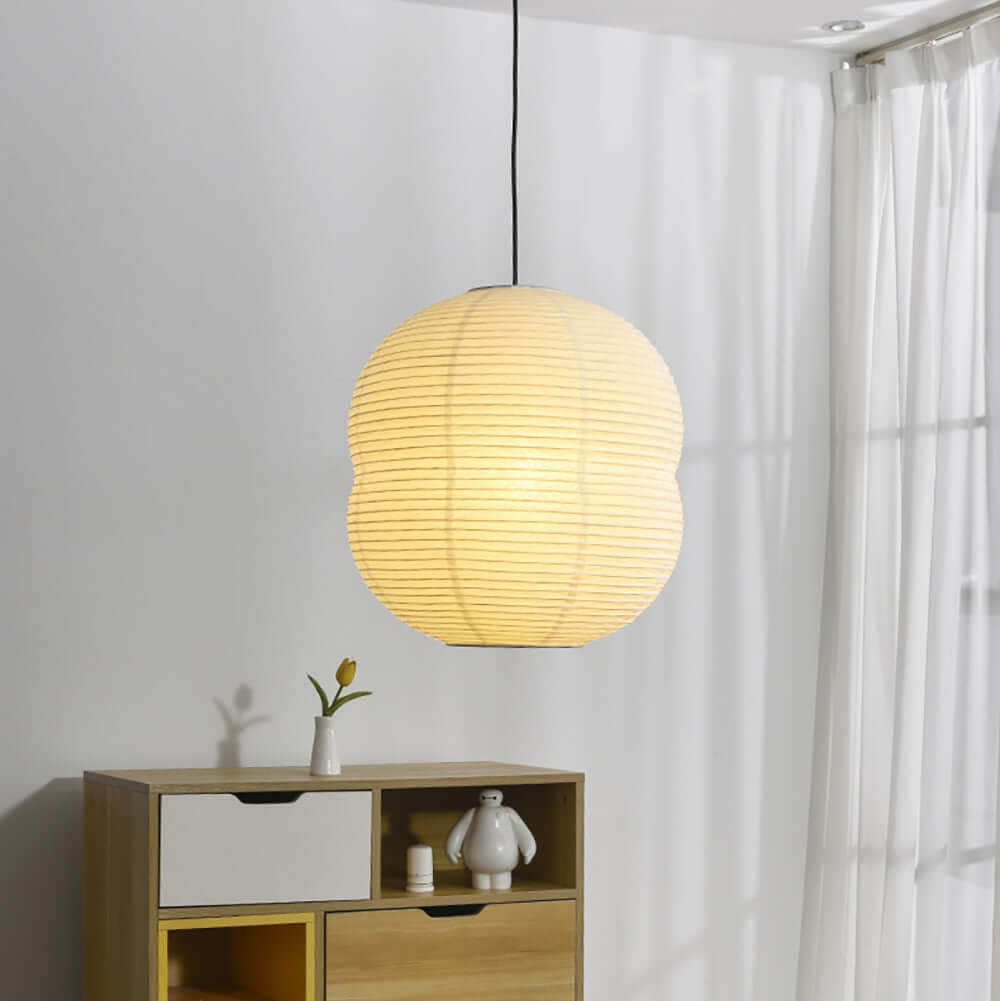 Mini lampe suspendue en papier washi