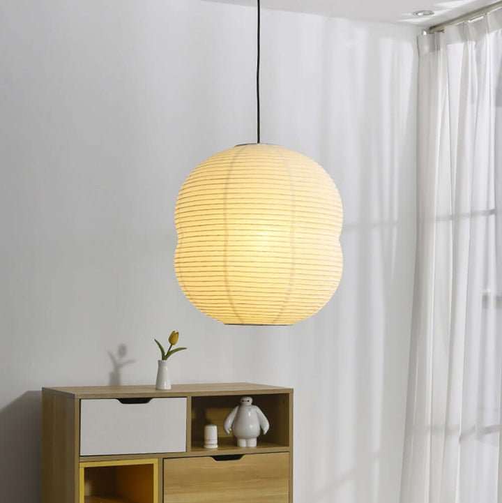 Mini lampe suspendue en papier washi