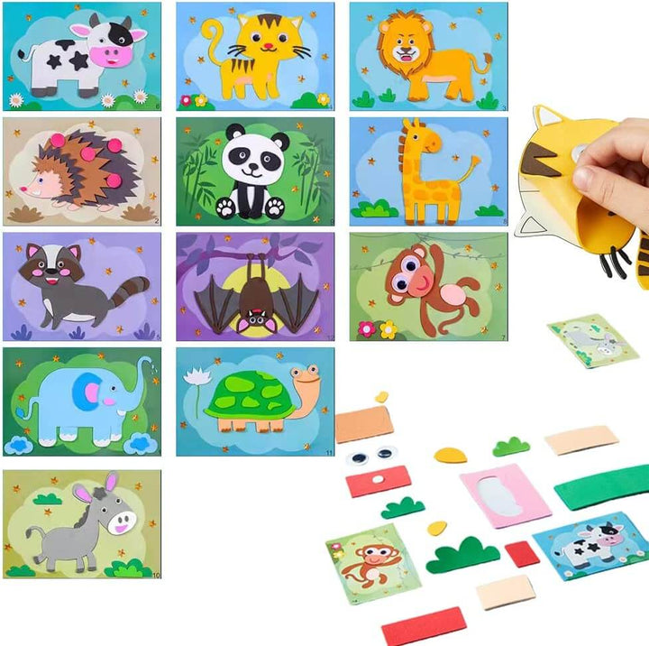 3D Schaumstoff-Sticker Puzzle - Kreativ-Set