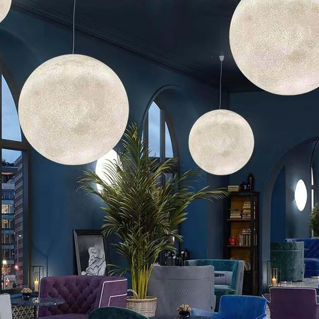 Lampe suspendue Moon au design moderne