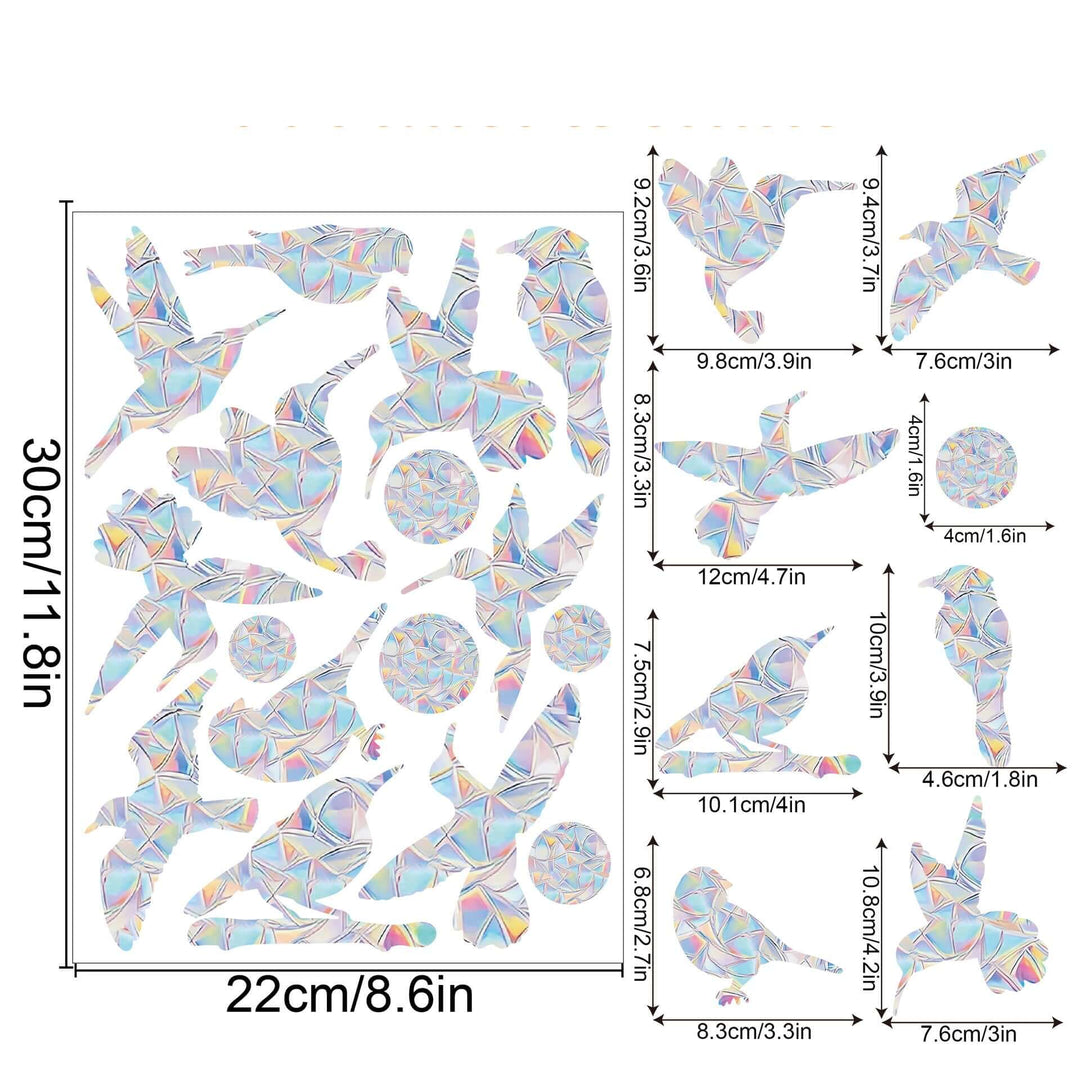 Décoration de fenêtre arc-en-ciel - autocollante, colorée, décorative