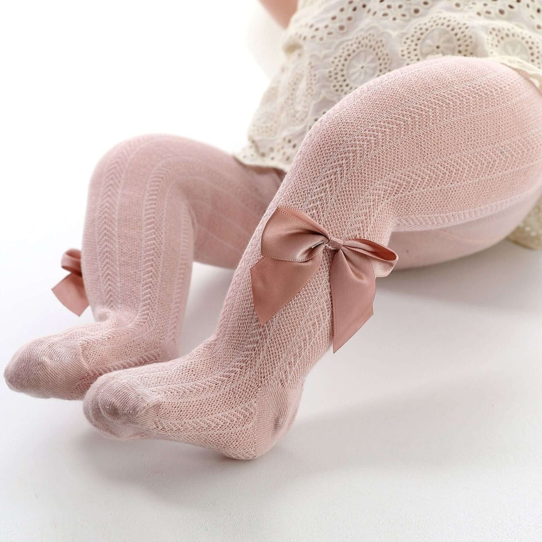 Collants bébé fille avec nœud