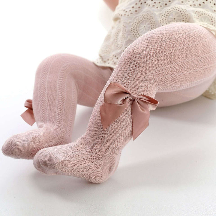 Collants bébé fille avec nœud