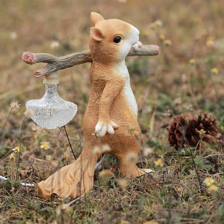 Dekorative Eichhörnchen Tischlampe mit LED