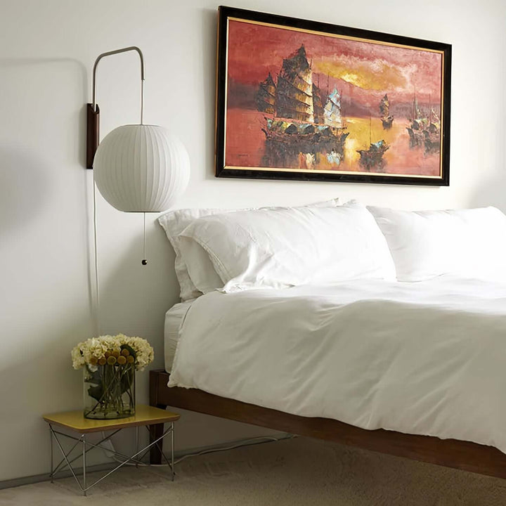 Applique murale moderne design boule lumière blanche chaude