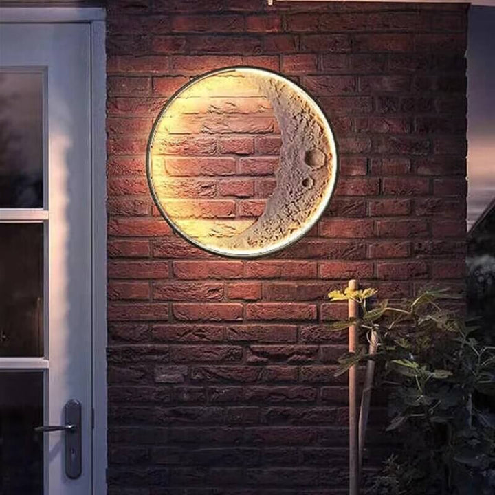 Applique murale LED d'extérieur en forme de lune