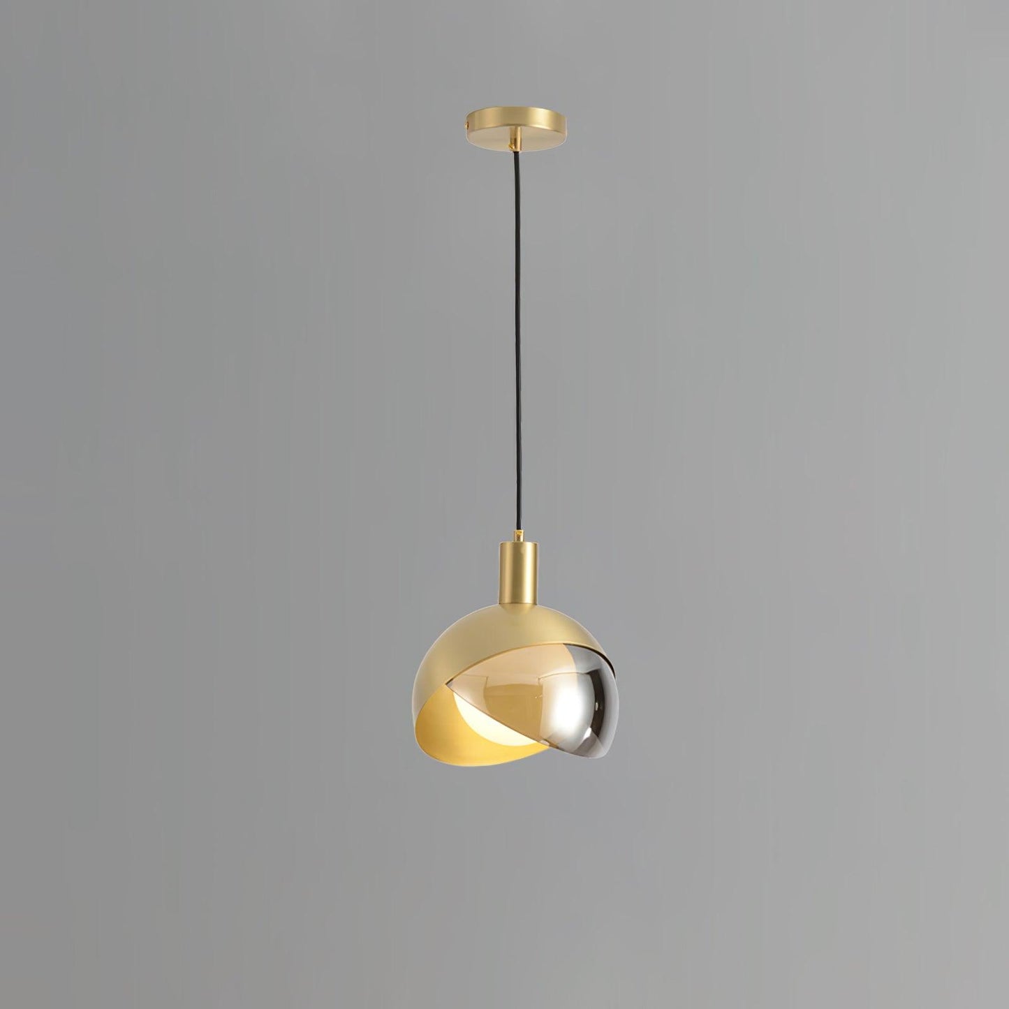Elegante Pendelleuchte - Glas Metall Design