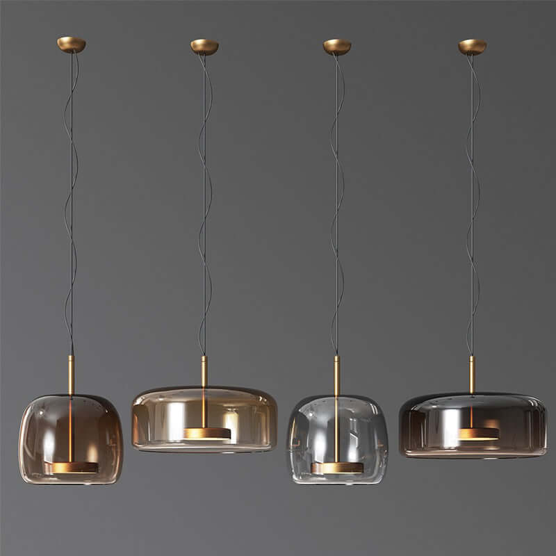 Elegante Glas-Pendelleuchte