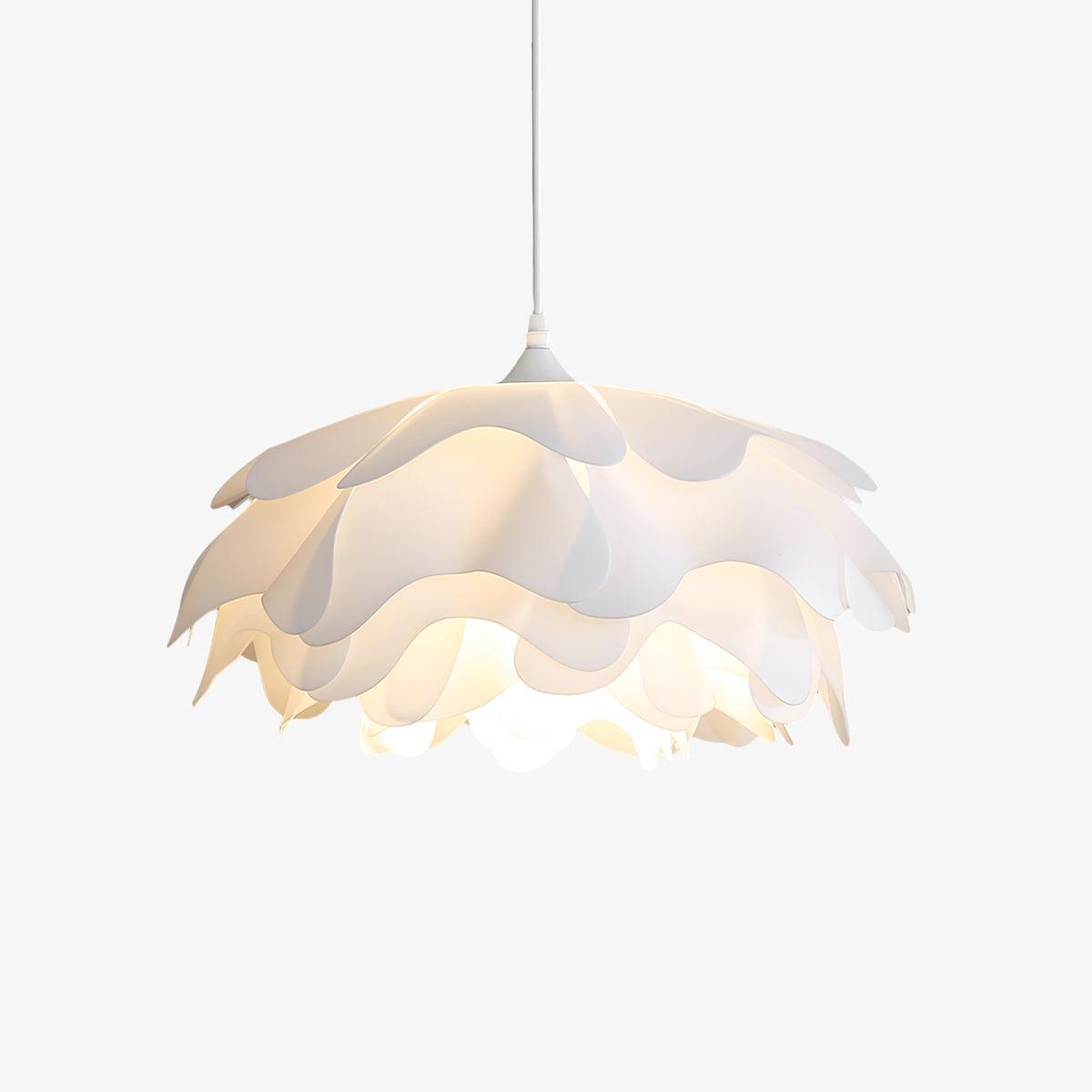 Blumenförmige LED Pendelleuchte Weiß
