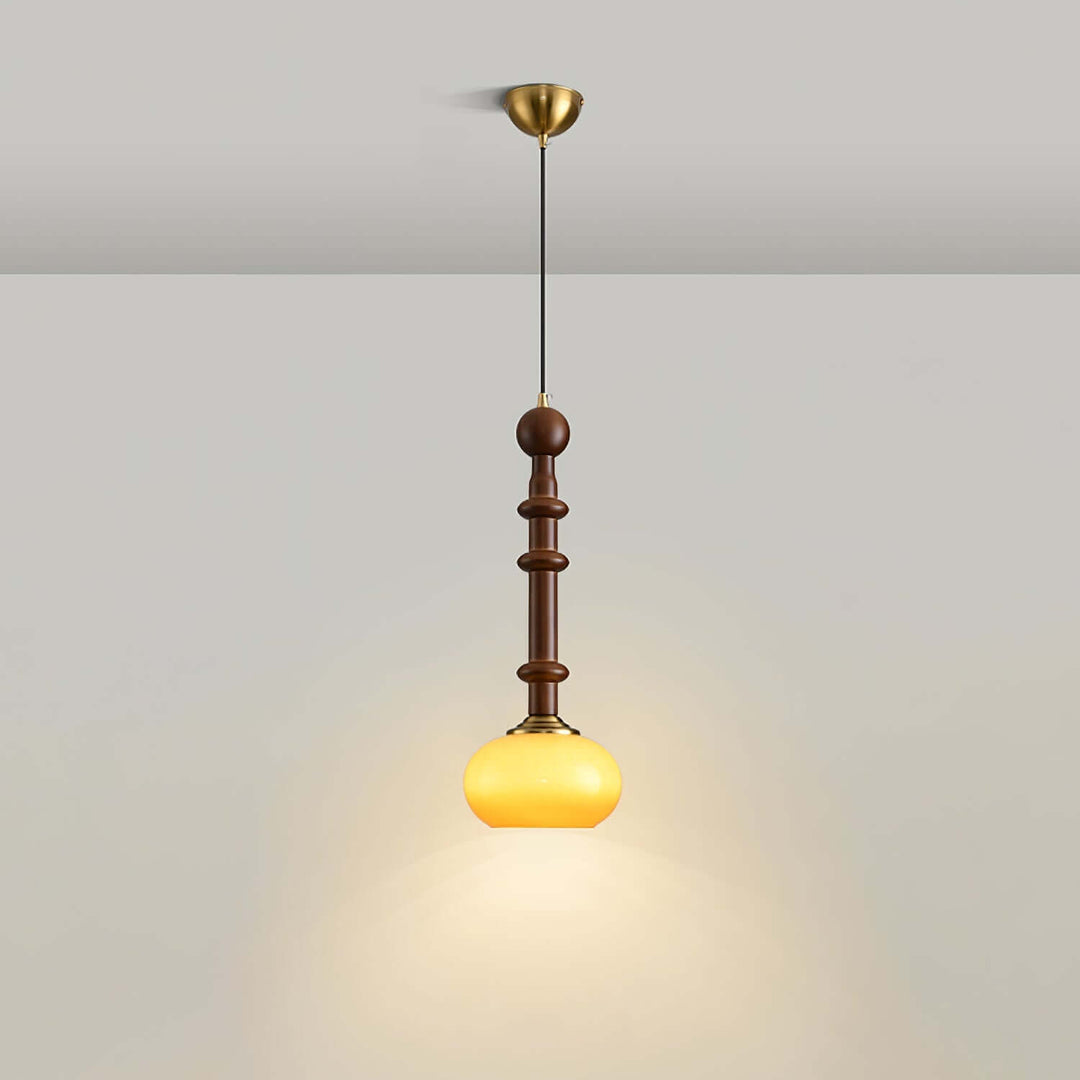 Lampe suspendue élégante avec abat-jour en verre