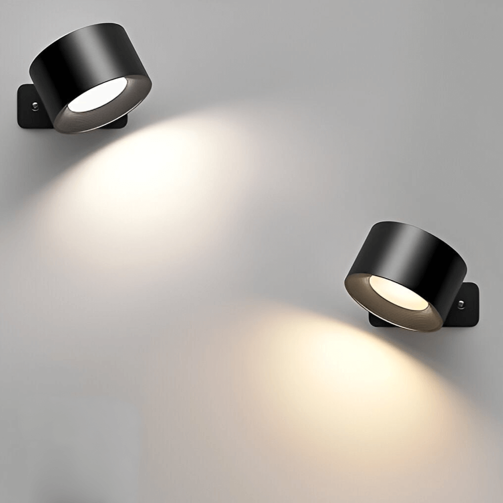 Kabellose LED Wandleuchte mit 360° Rotation