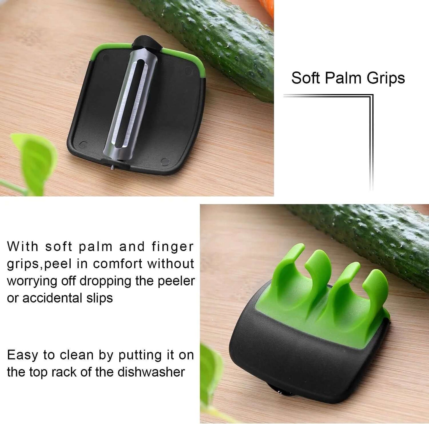 4er Set Finger-Gemüseschäler - Schnell & Präzise Schälen